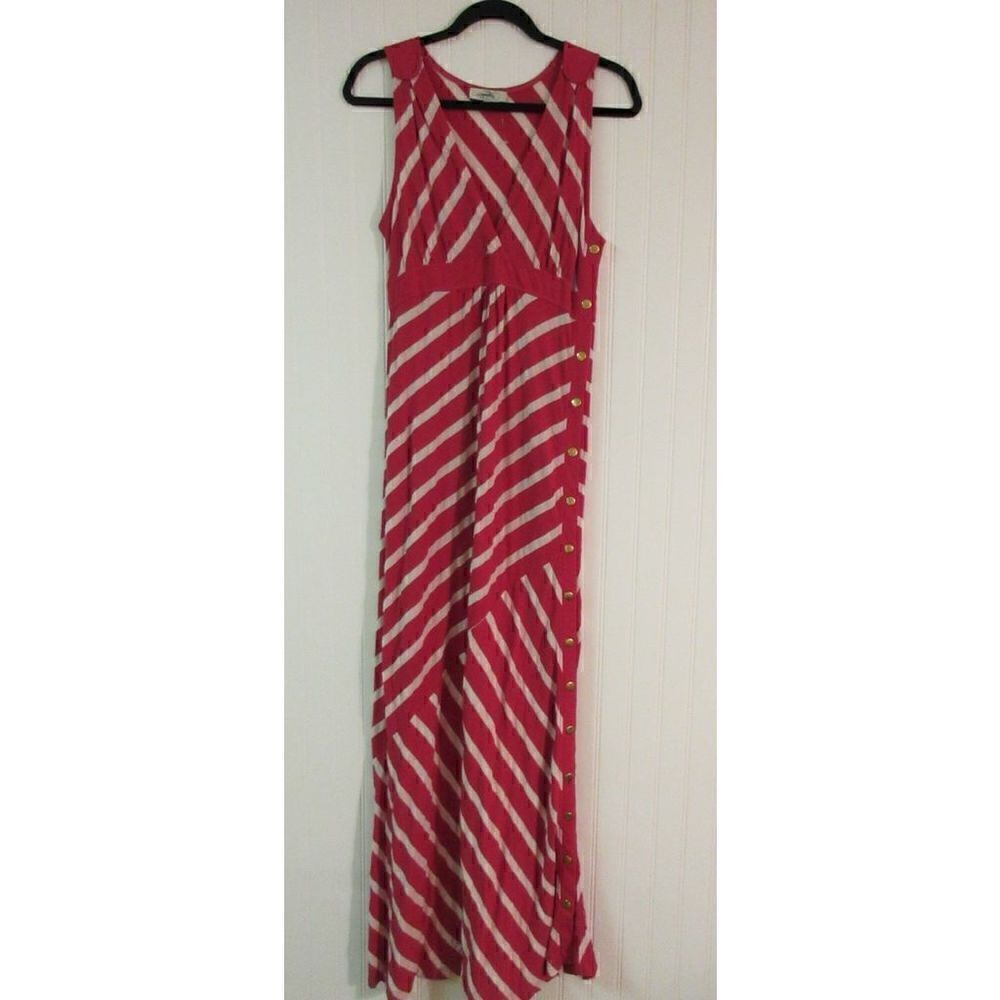 Camellia dress by Charlotte Tarantola red stripe Small NWT